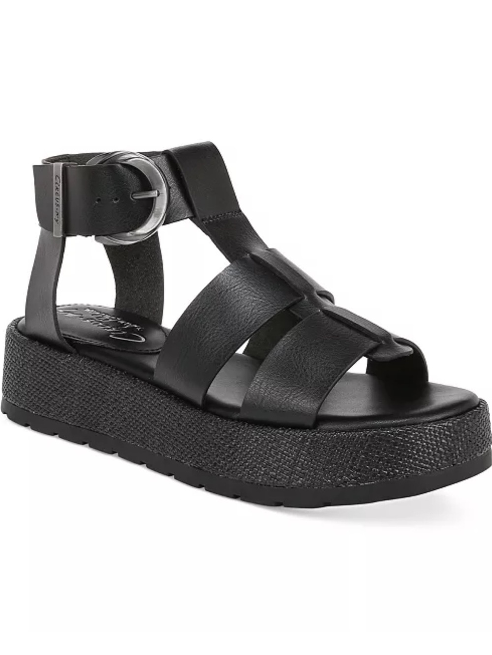 Sam Edelman circus NY Katy Platform Fisherman black Sandals 7.5 women’s